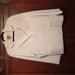 New Sweet Textured White Jacket